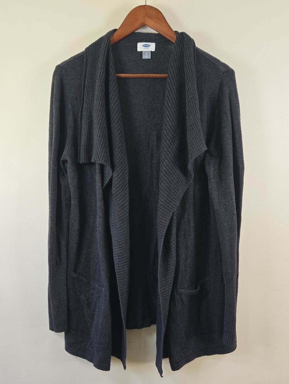 Old Navy Shawl Collar Cardigan in Gray Size Large